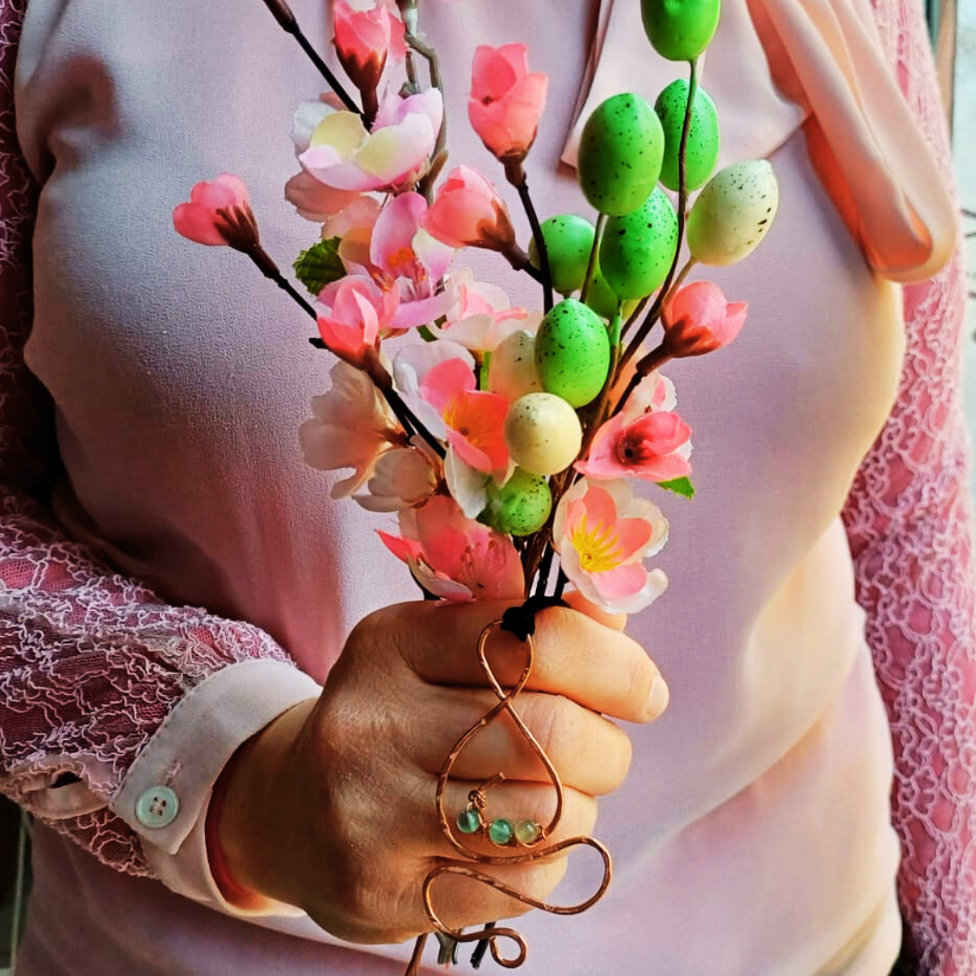 COLLANA PERLINE VERDI