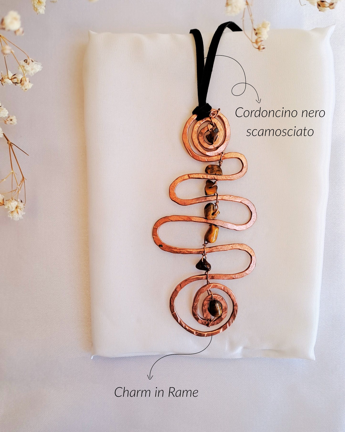 COLLANA PIETRE MARRONI