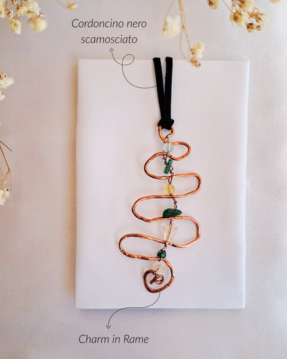 COLLANA PIETRE E PERLINE VERDI