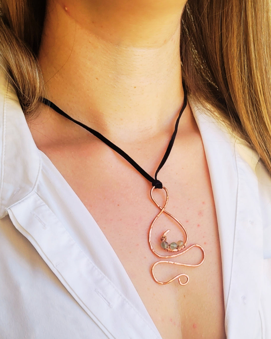 COLLANA PERLINE VERDI