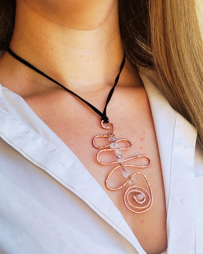 COLLANA PERLINE LUMINOSE